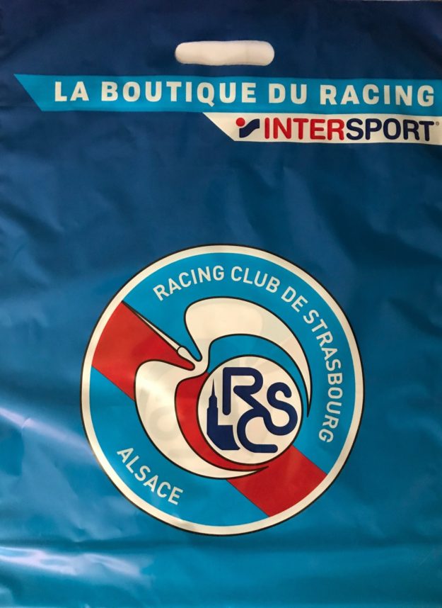sac plastique réutilisable club de football