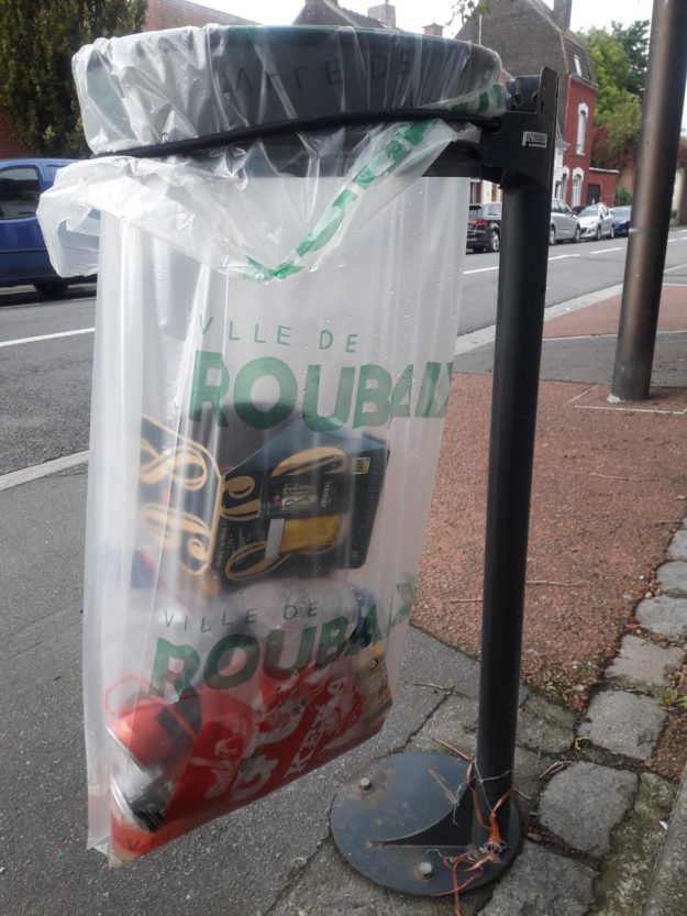 sacs plastique recyclé pour collectivité à la mairie de Roubaix